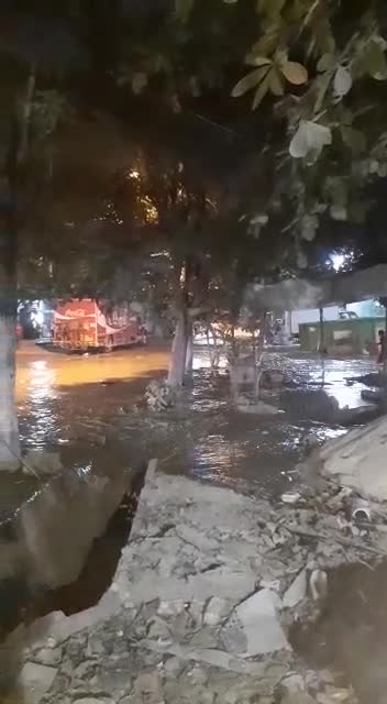 Se rompió tubería de Aguas de Cartagena