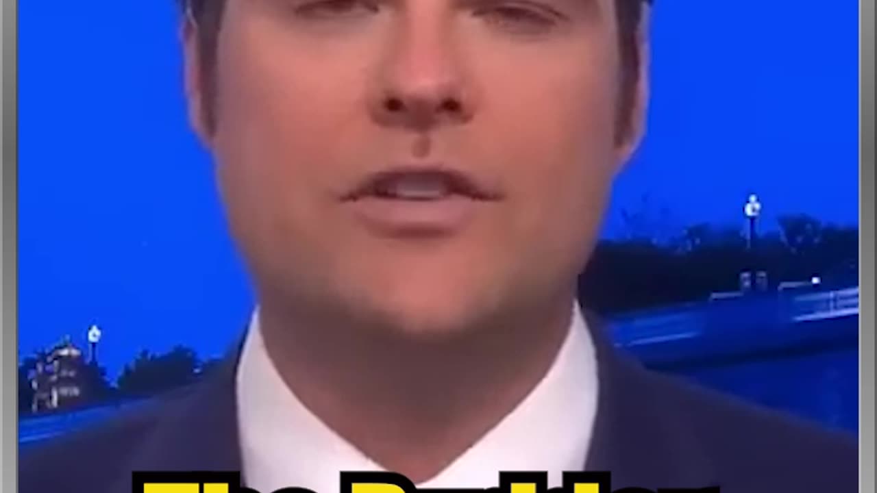 Matt Gaetz: "I Cannot Over State The Importance Of Tucker Carlson"