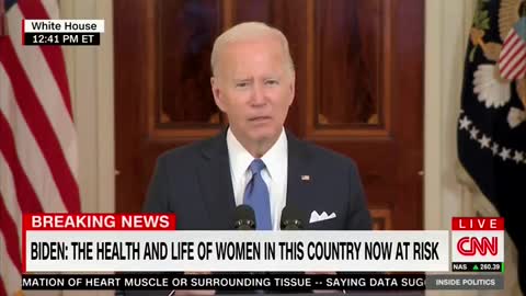 Angry Joe Biden Stumbles His Words About The Roe v. Wade Decision