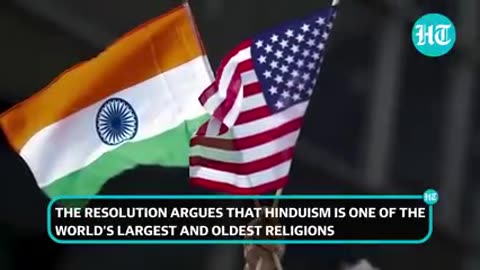 The resolution argues that Hinduism is one of the world largest and oldest religion