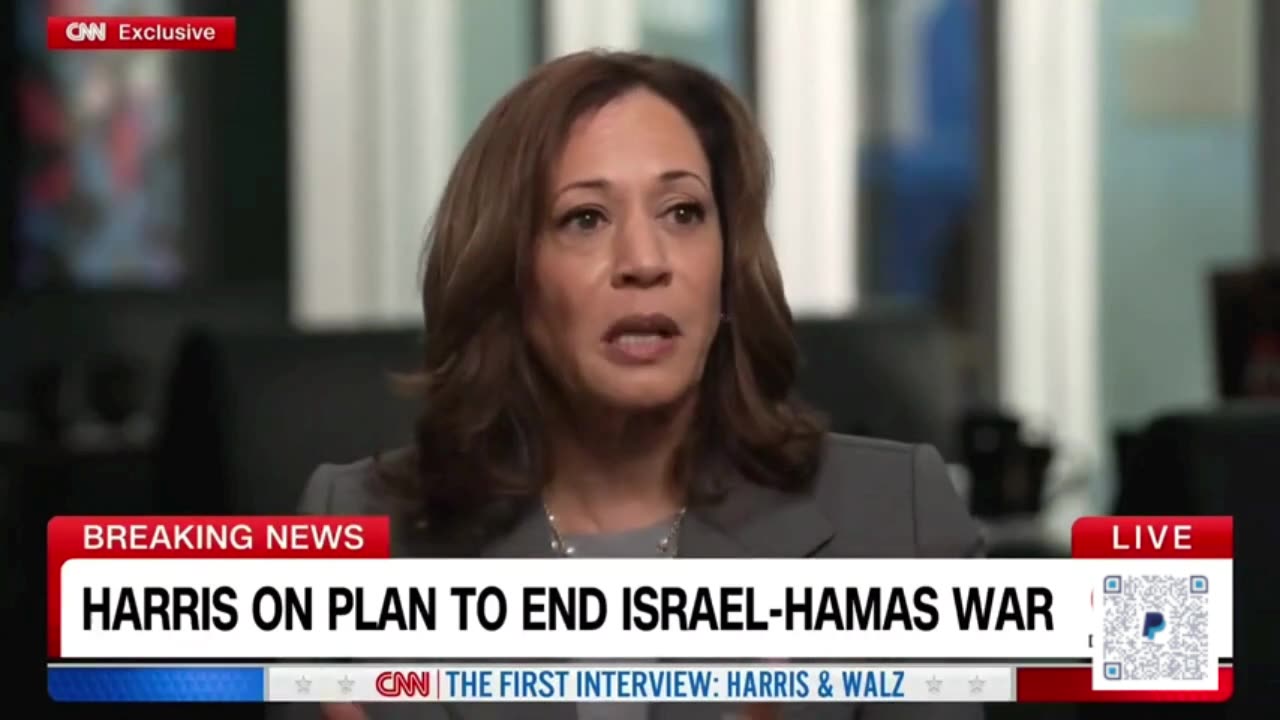 KAMALA HAS NO PLAN TO END ISRAEL-HAMAS WAR