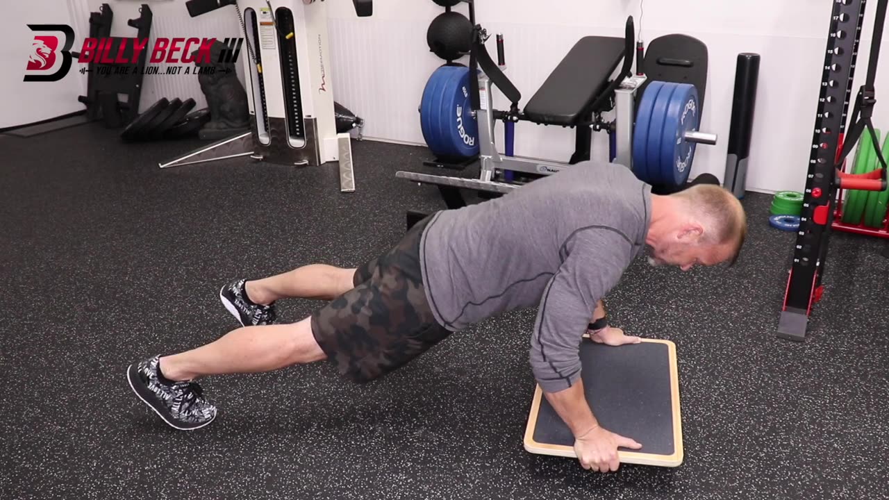 Rocker Board Plank Push Up Movement Screening