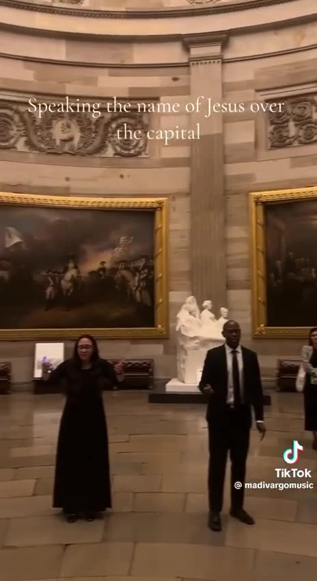 Speaking the name of Jesus over the Capital