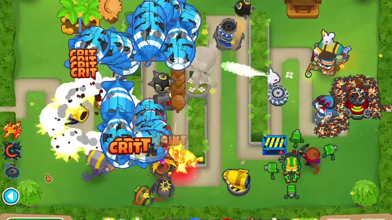 BTD6 Hedge map hard mode round 104!