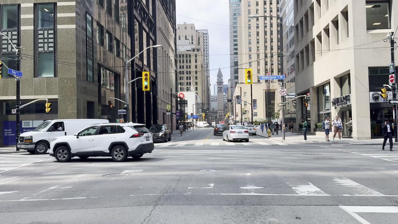 Driving in Busy Toronto Downtown - Canada Travel