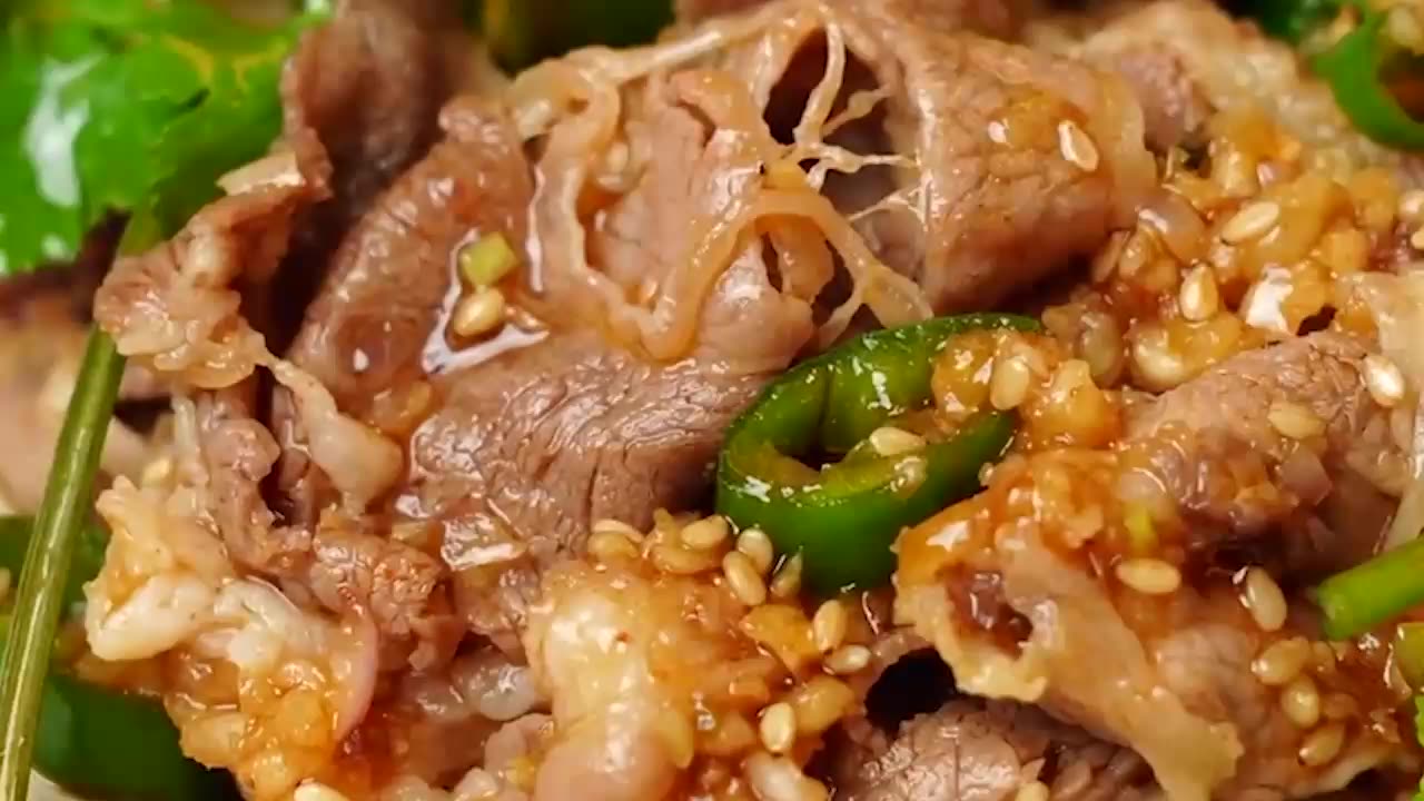 Spicy beef coriander recipe