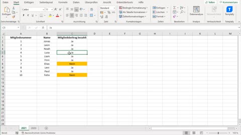 Excel zwei tabellen vergleichen