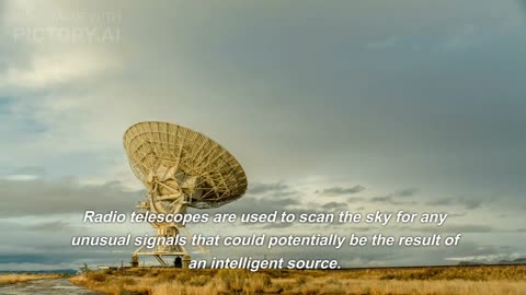 The search for extra terrestrial intelligence