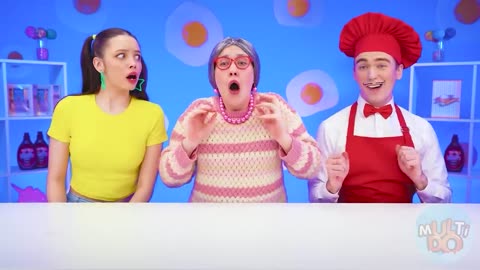 Me vs Grandma Cooking Challenge _ Funny Food Situations by Multi DO Challenge