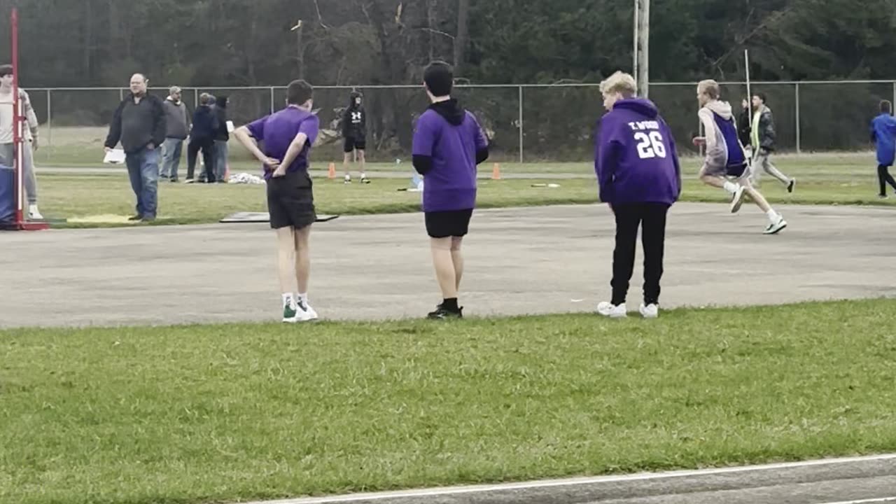 High jump at track meet