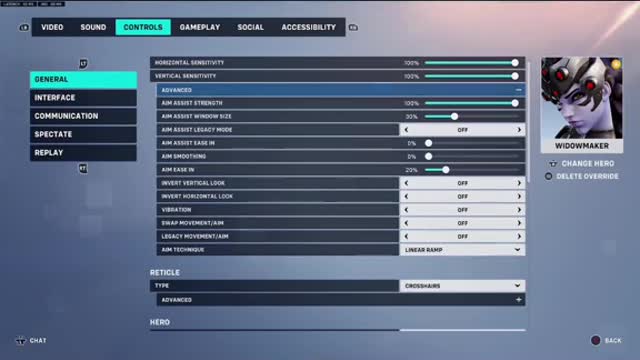 Heres my settings