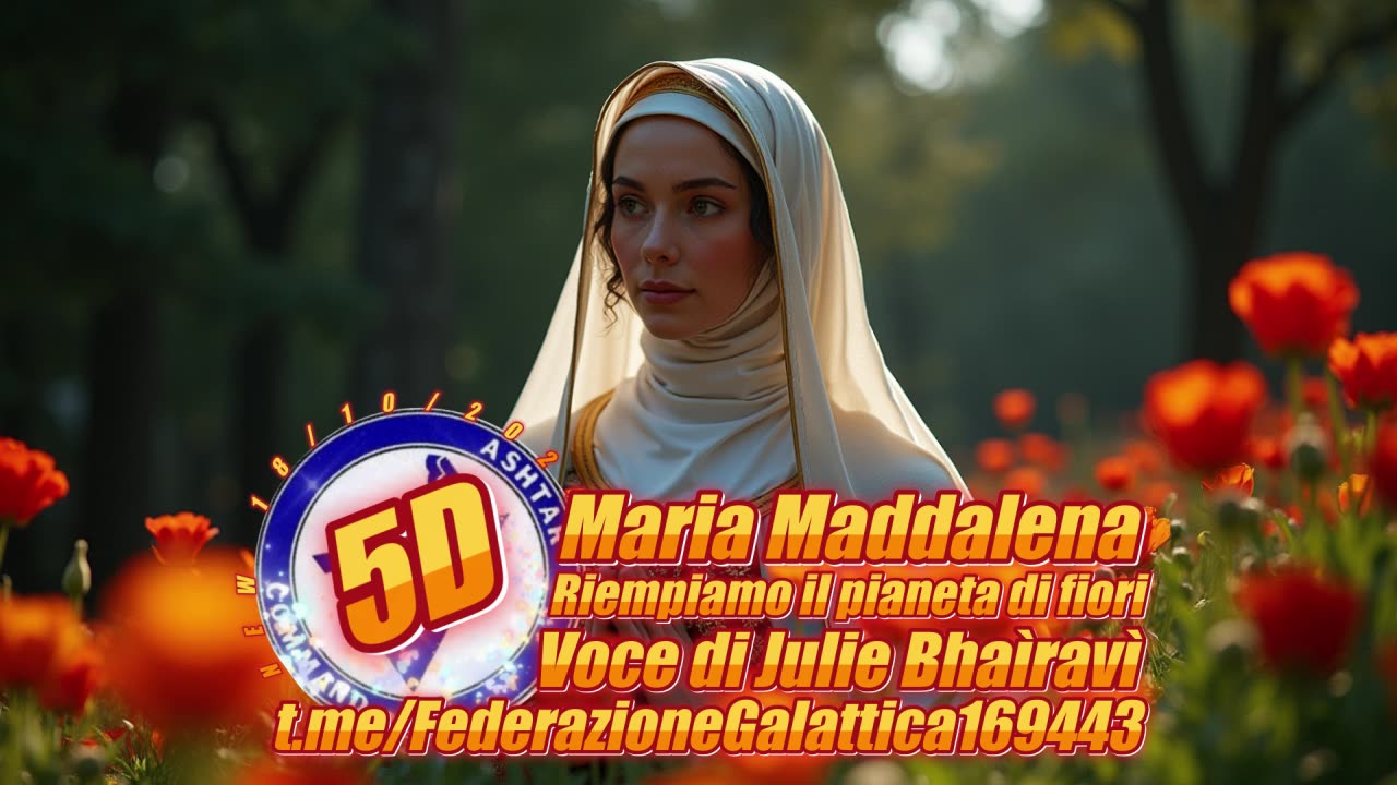 NEW 18/10/2024 Maria Maddalena – Riempiamo il pianeta di fiori - Voce Julie Bhaìravì