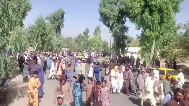 Thousands protest against Taliban in Kandahar