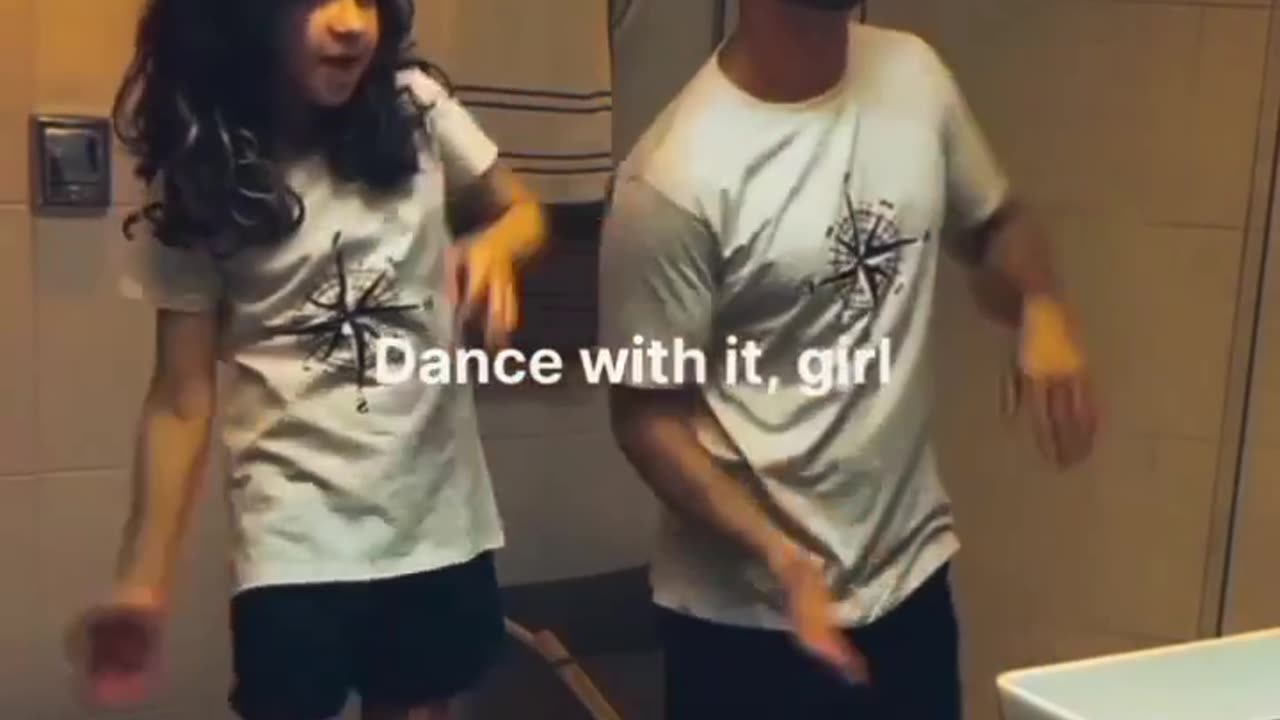 Dad and daughter dance