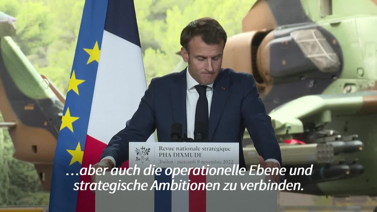 Deutsch-französische Rüstungsprojekte Macron mahnt Fortschritte an AFP