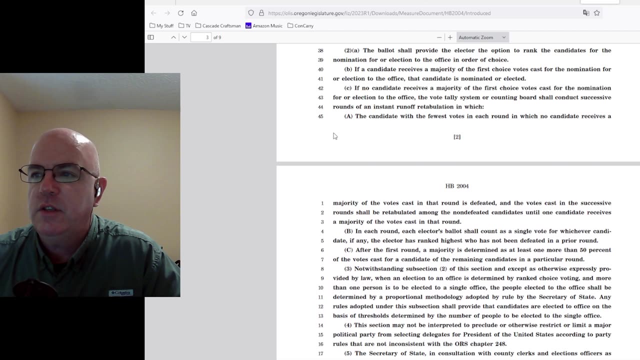 Marion Leader Ep XII Ranked Choice Voting Constitutional Carry for Oregon