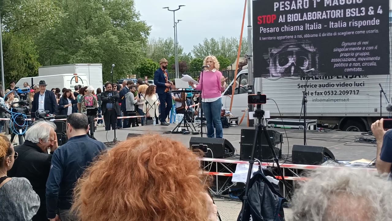 Pesaro, manifestazione del 1° maggio 2023 contro il Biolab - Intervento di A. Chiavegatti - 1 Parte