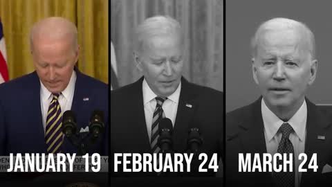 Joe Biden in January, February and March on sanctions: