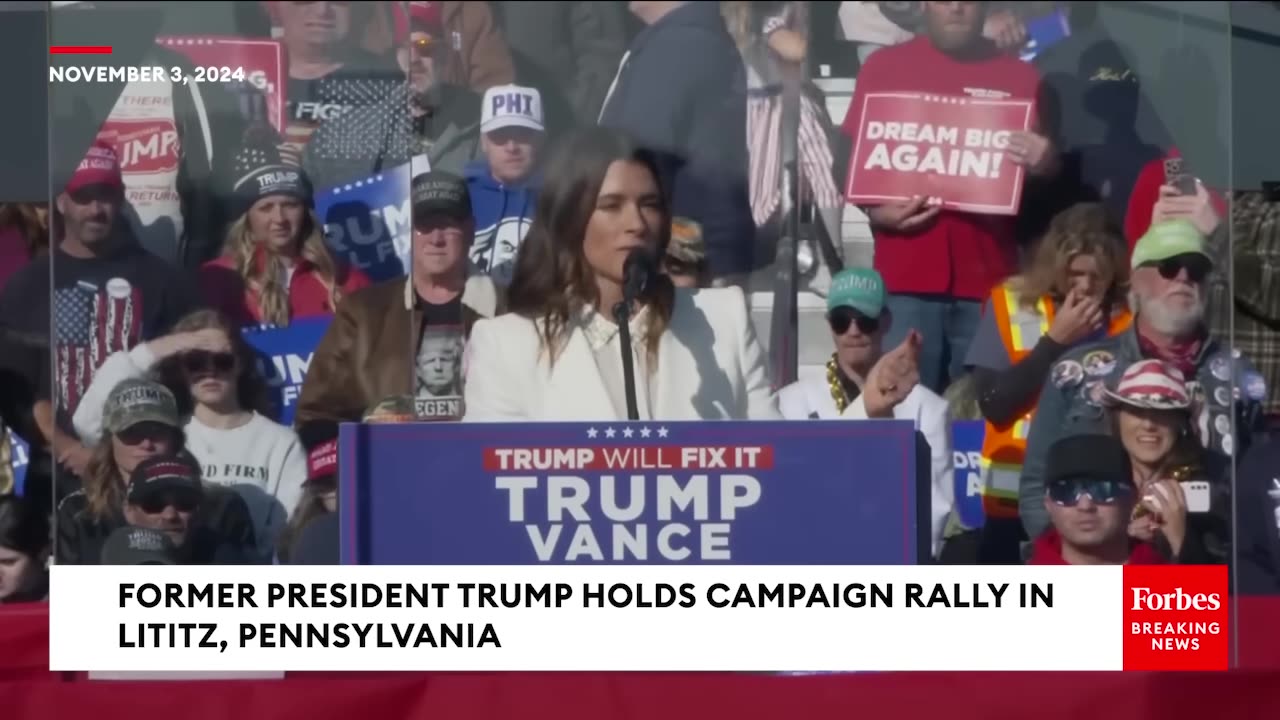 Dana Patrick Attends Trump Rally