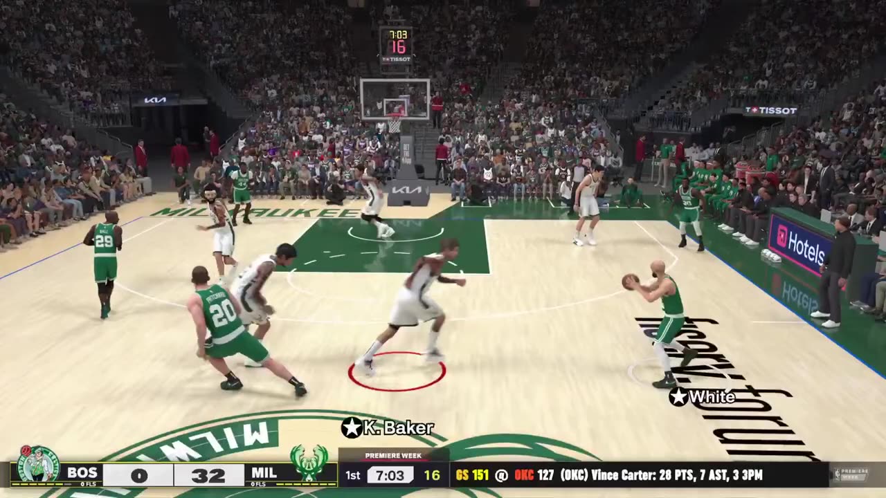 NBA2K25 BOSTON CELTICS VS MILWAUKEE BUCKS