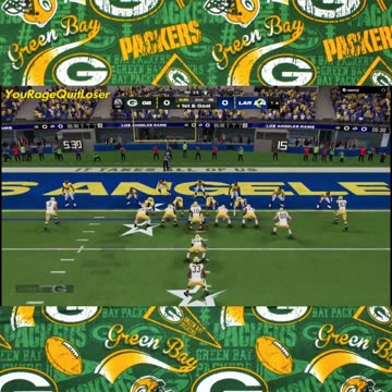 Jordan Love vs Angry Los Angeles Rams User 😡 #madden24 #shorts