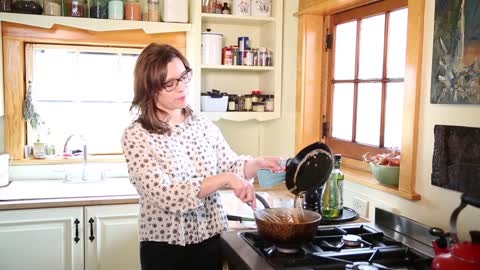 Amy Thielen Burns Norwegian Cheese for Dessert