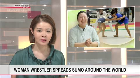 Woman wrestler spreads sumo around the worldーNHK WORLD-JAPAN NEWS