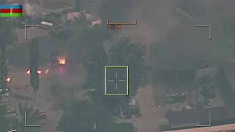 Attack on Armenian forces with a drone.