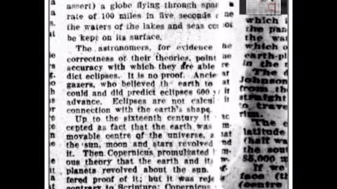 1800 - 1900's NEWSPAPERS FLAT EARTH ARTICLES