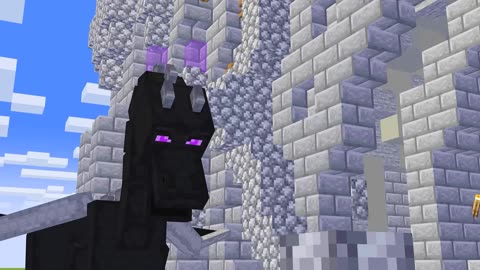 Monster School Fire and ICE Prince Zombie War Dragon Boss - Sad Story - Minecraft Animation