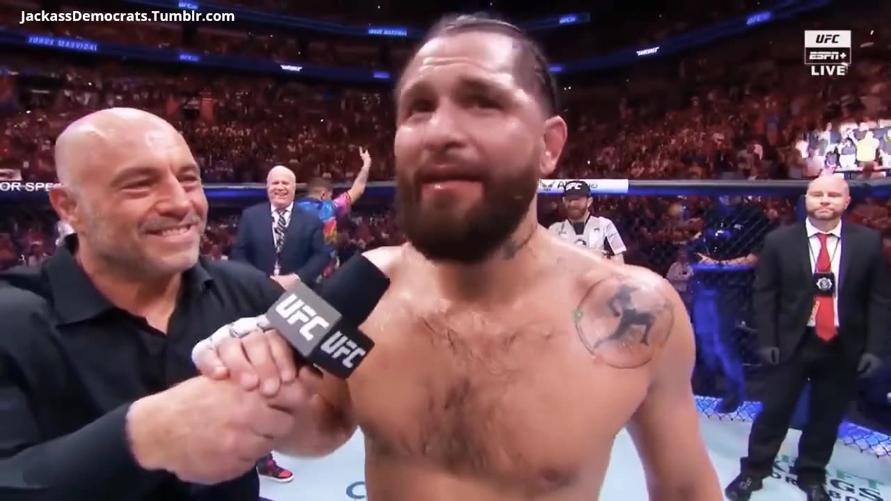 Jorge Masvidal thanks Donald Trump At UFC 287