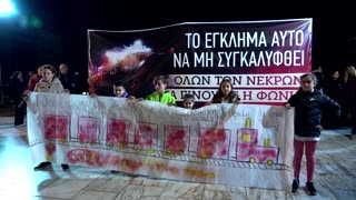 Athens youth rally for train crash victims