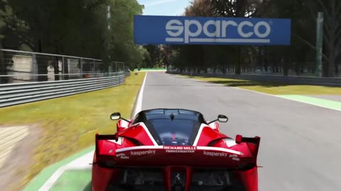 1/3 - Assetto Corsa | Ferrari FXX K, Brutal Upshifts at Monza Circuit | Logitech G25