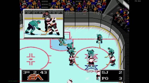 NHL '94 Franchise Mode 1991 Regular Season G44 - Len the Lengend (SJ) at Hockee (PG)