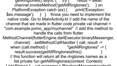 I want to access my systems ringtones in flutter