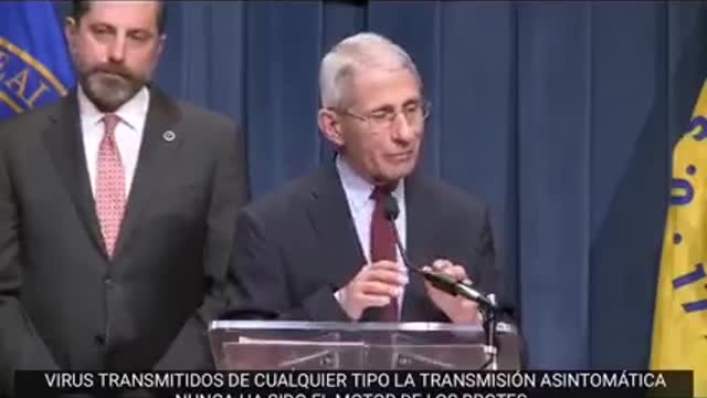 dr Fauci dice los ASINTOMATICOS no contagian ni producen pandemias JAMAS HA SUCEDIDO DICE