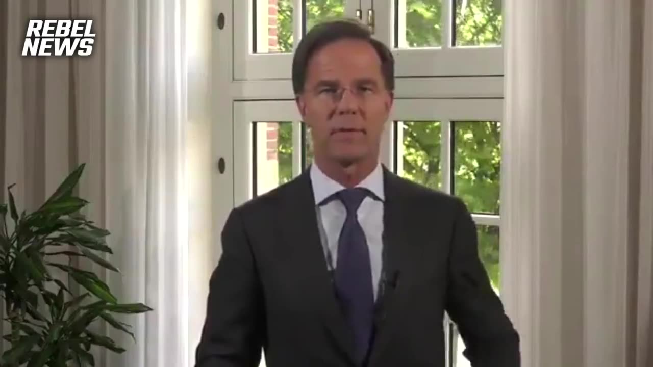 Holland's Prime Minister Mark Rutte parroting some of Klaus Schwab'