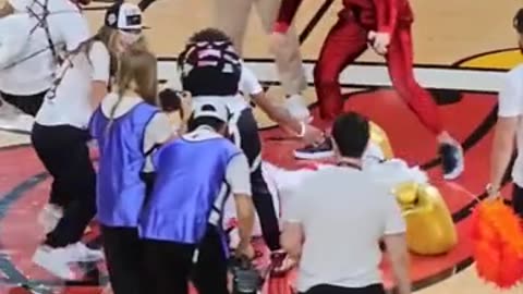 Conor McGregor Knocks Out Miami Heat Mascot, Booed