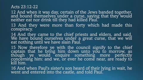 The Lord Stood with Paul (Acts 23:11-24:9)