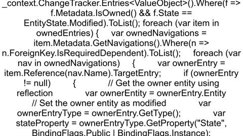 EFCore ValueObject not marking Parent as changed