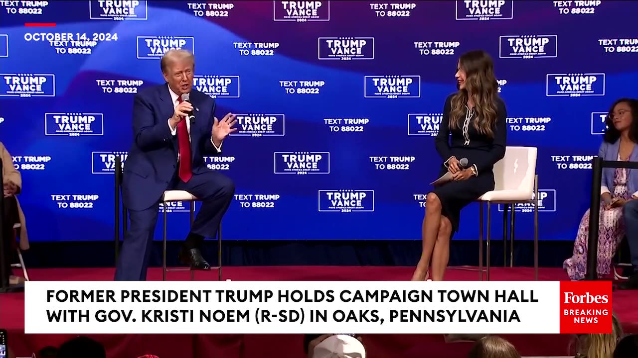 'Never Ever Even Think...'- Trump Jokingly Chides Kristi Noem For Calling Pennsylvania A 'State'