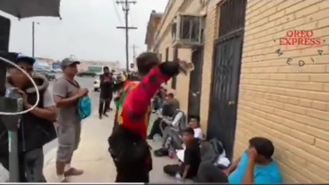 A heated exchange between news reporters and illegals in El Paso,TX