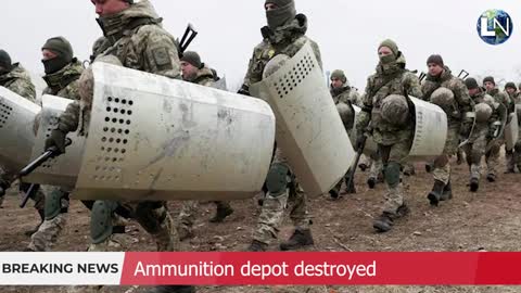 Ukraine hit the Russian ammunition depot with missiles