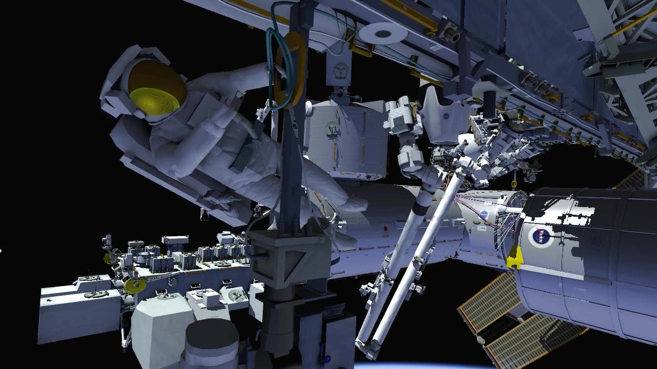 US Space walk 90 animation