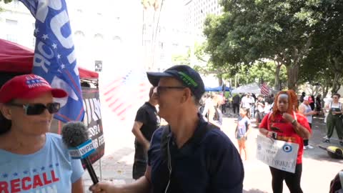 Freedom Rally Los Angeles City Hall Aug 14 2021