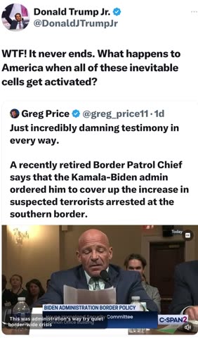 Kamala-Biden Admin Ordered BP to Cover Up Increase in Suspected Terrorists Arrested at the Southern Border!