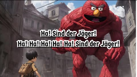 [Elmo sings/AI Cover] Attack on Titan/Shingeki no Kyojin Opening 1 Linked Horizon - Guren no Yumiya