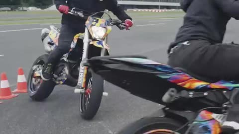 KTM 450 Supermoto Vs. Kawasaki Ninja #shorts