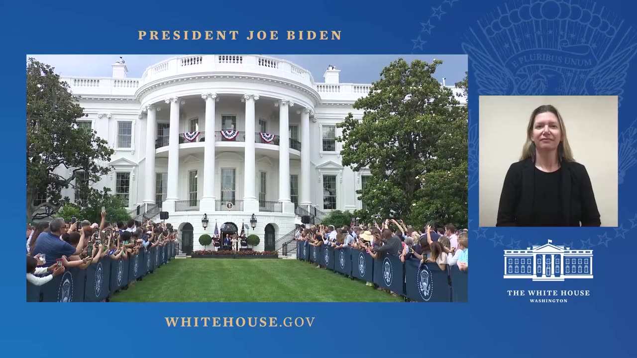 President Biden Delivers Opening Remarks at the White House Congressional Picnic