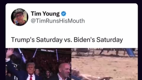 Trump’s Saturday vs Biden’s Saturday: